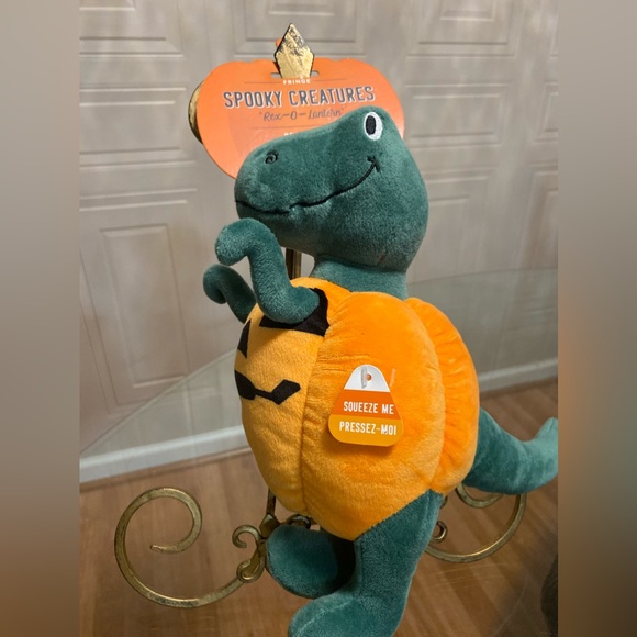 Fringe dog toy Spooky Creatures Rex/0-Lantern. 11” With Squeaker, - Picture 8 of 13